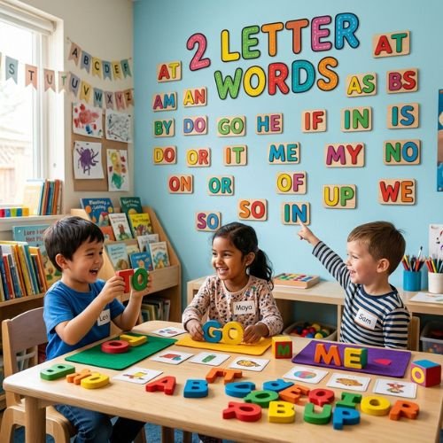 2 Letter Words for Kids