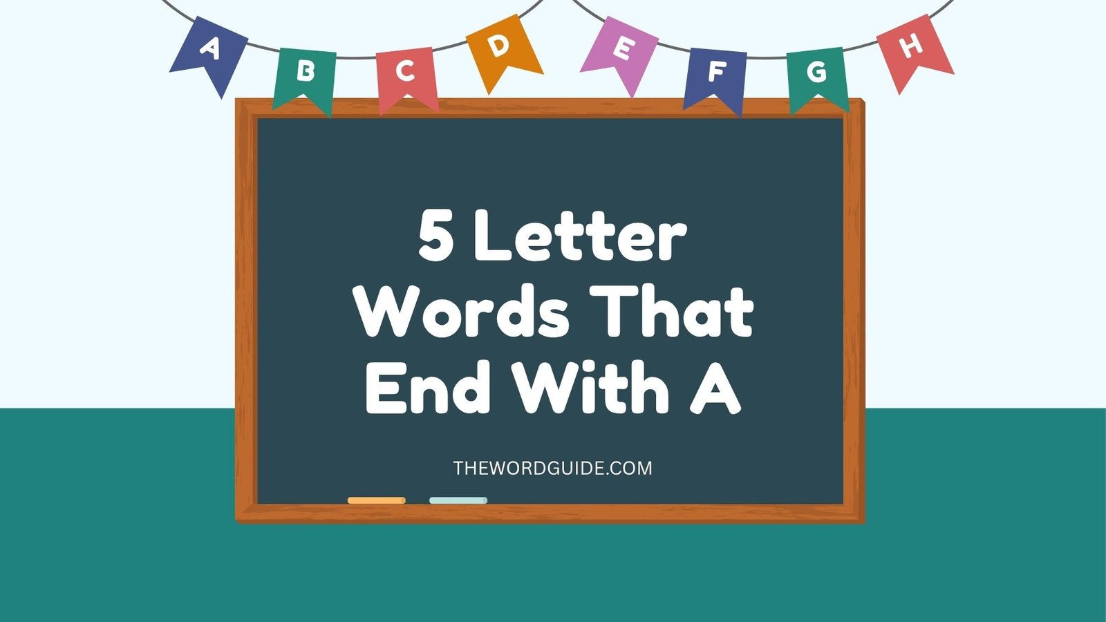 5 Letter Words That End With A