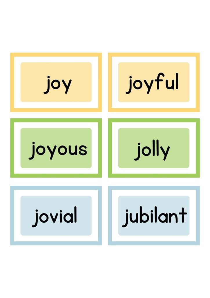 Joyful Words That Start With J