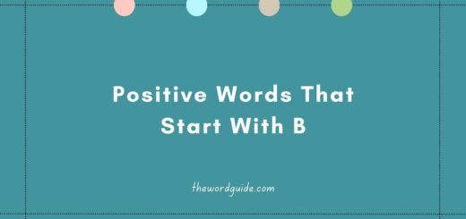 Positive Words That Start With B