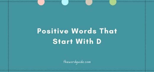 Positive Words That Start With D