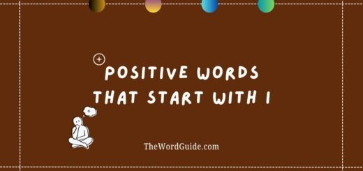 Positive Words That Start With I