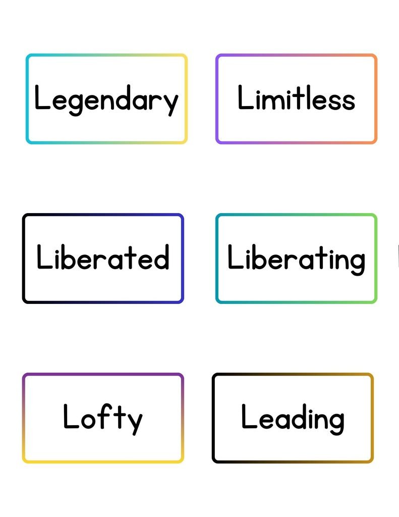 Strong Positive Words That Start With L