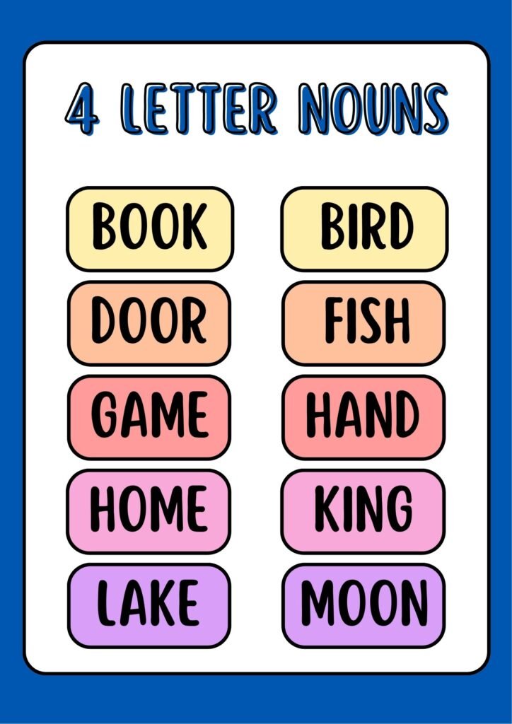 4 Letter Nouns