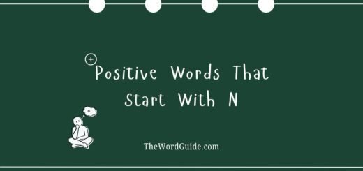 Positive Words That Start With N