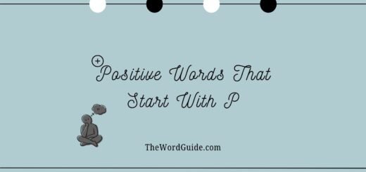 Positive Words That Start With P